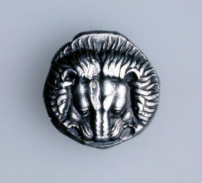 Tetradrachm of Samos, Ionia, depicting the scalp of a lion, c.390 BC (obverse) by Greek School